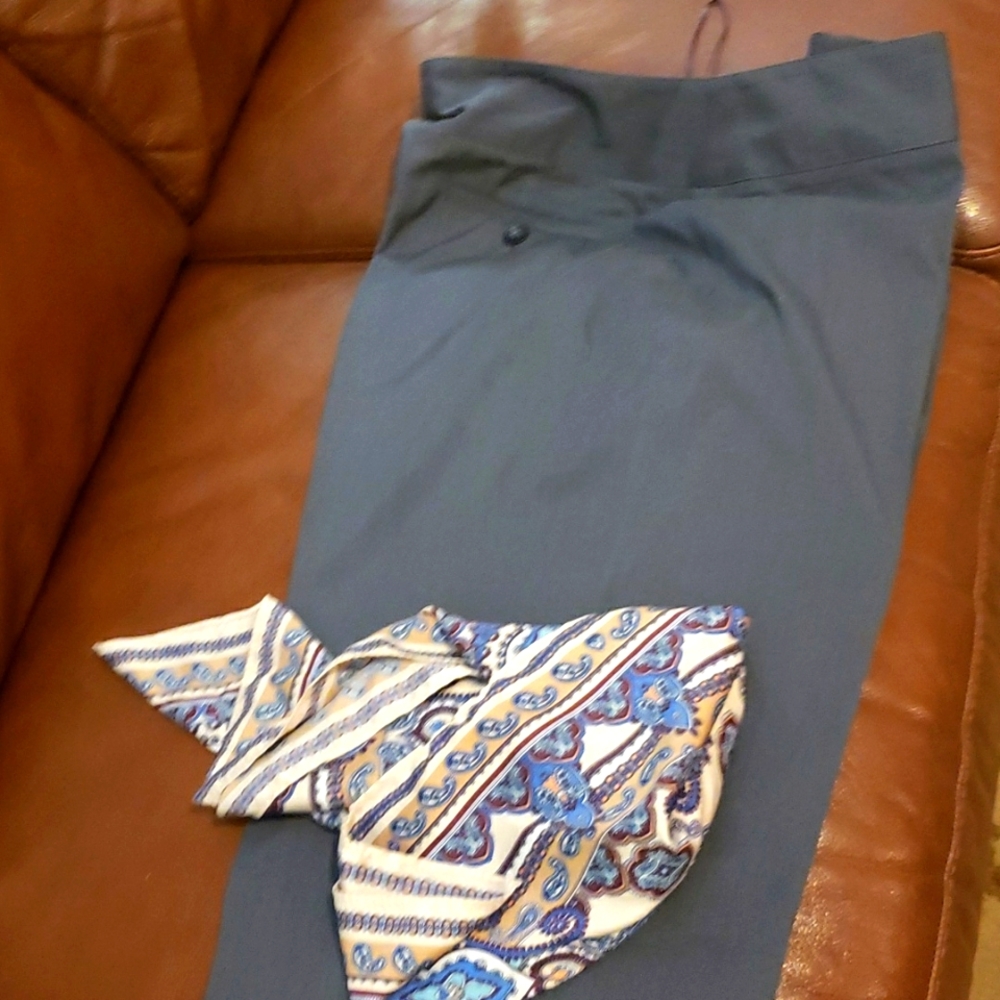 Gray slacks